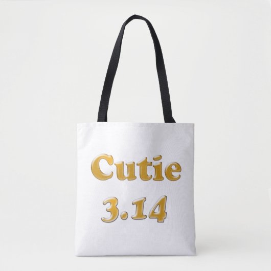 Tote Bag Cutie 3.14 Jour de Pi (Devant)