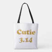 Tote Bag Cutie 3.14 Jour de Pi (Dos)