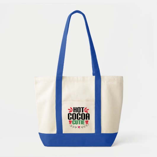 Tote Bag Cutie de cacao chaud - Noël charmant (Devant)