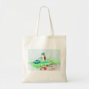 Tote Bag Cutie the Guinea Pig the Gardener Peinture