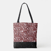 Tote Bag Cy Fair HS Bobcats Maroon, gris et blanc (Dos)