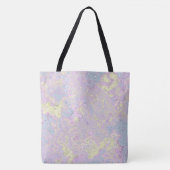 Tote Bag Cyan, Jaune, Magenta Swirl  (Devant)