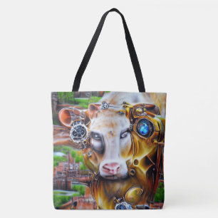 Tote Bag Cyber-vache vapeur