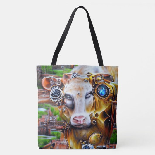 Tote Bag Cyber-vache vapeur (Devant)