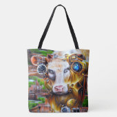 Tote Bag Cyber-vache vapeur (Dos)