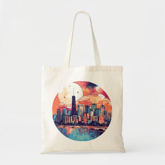 Tote Bag Cyberfusion urbaine (Devant)