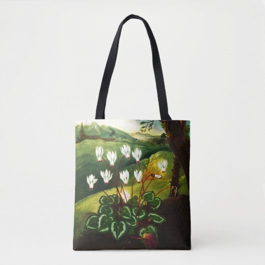 Tote Bag Cyclamen perse (Devant)