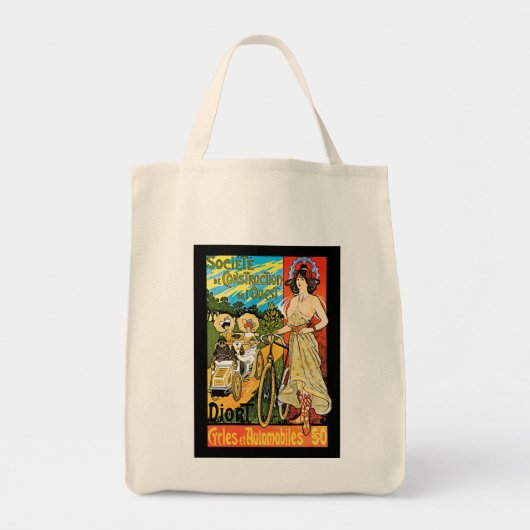 Tote Bag Cycles de tri et automobiles (Devant)