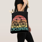 Tote Bag Cyclopath Funny Cycling (De près)