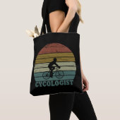 Tote Bag Cycologiste drôle dire vélo (De près)