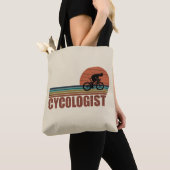 Tote Bag Cycologiste drôle dire vélo (De près)