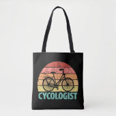 Tote Bag Cycologiste Funny Cycling (Devant)
