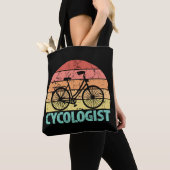Tote Bag Cycologiste Funny Cycling (De près)