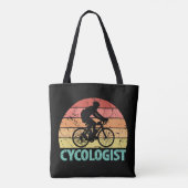 Tote Bag Cycologiste Funny Cycling (Dos)