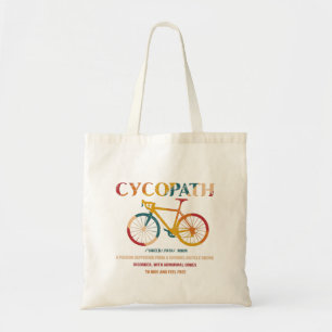 Tote Bag Cycopath Funny Cycliste pour cyclistes et cycliste