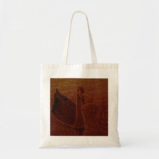 Tote Bag Cygne rouillé (Devant)