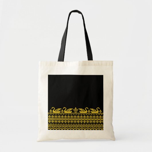 Tote Bag Cygnes en or (Devant)