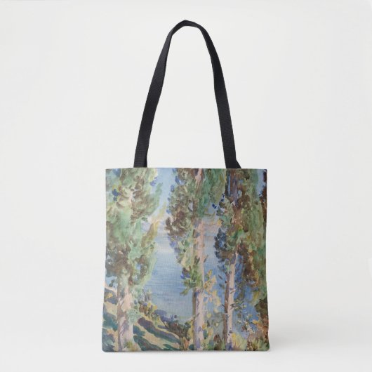 Tote Bag Cyprès de Corfou par John Singer Sargent (Devant)