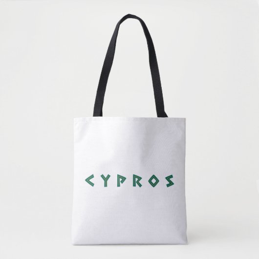 Tote Bag cypros text (Devant)