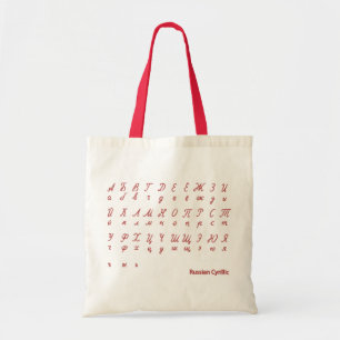 Tote Bag cyrillique