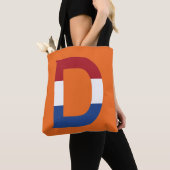 Tote Bag D Monogramme superposé sur l'indicateur NLD sur ou (De près)