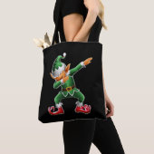 Tote Bag Dabbing Elf Costume de Noël Escouade Noël Noël Noë (De près)