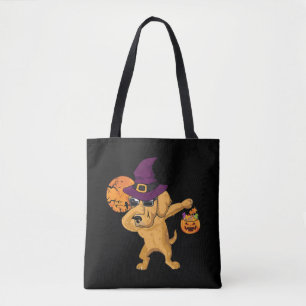 Tote Bag Dabbing Golden Retriever Dog cadeau Halloween Dabb