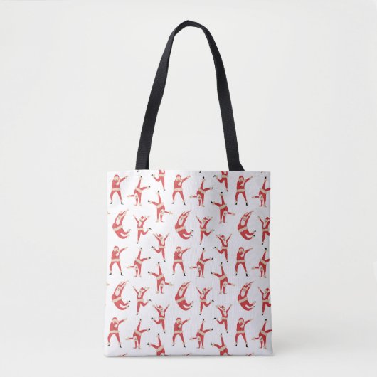 Tote Bag Dabing Père Noël Fun Motif de Noël (Devant)