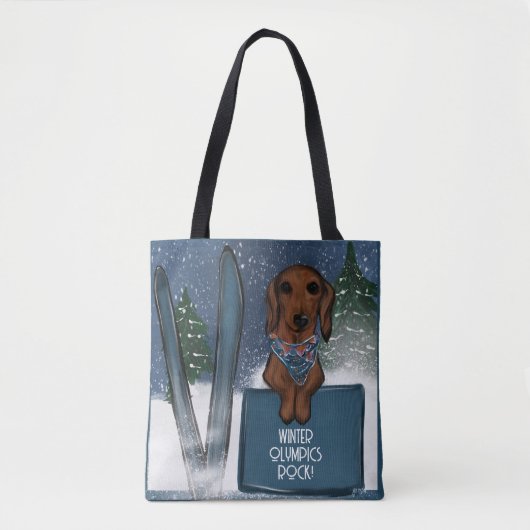 TOTE BAG DACHSHUND  (Devant)