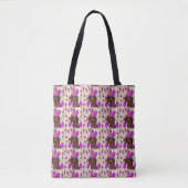 TOTE BAG DACHSHUND ANNIVERSAIRE (Devant)