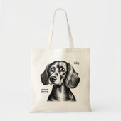 Tote Bag Dachshund Cadeau Pour Les Propriétaires De Teckel (Devant)