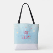 Tote Bag Dachshund, Carlin & Bird Holiday Fourre-tout (Dos)