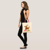 Tote Bag Dachshund Chien d'Hiver (Devant (modèle))
