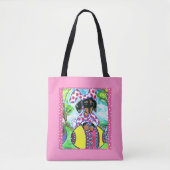 Tote Bag Dachshund de Pâques  (Devant)