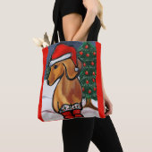 Tote Bag Dachshund rouge (De près)