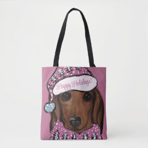 Tote Bag Dachshund rouge