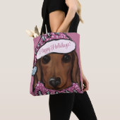 Tote Bag Dachshund rouge         (De près)