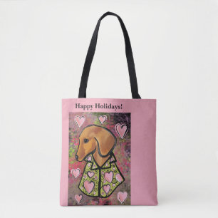 Tote Bag Dachshund Rouge