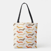 Tote Bag Dachshunds Fourre-tout (Dos)