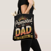 Tote Bag Dad Est. 2026 Funny New Dad Pregnancy Announcement (De près)