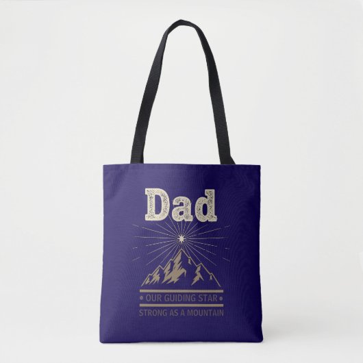 Tote Bag Dad Guiding Star Mountain (Devant)