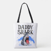 Tote Bag Daddy Shark - Grand Blanc (Dos)