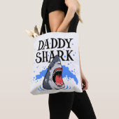 Tote Bag Daddy Shark - Grand Blanc (De près)