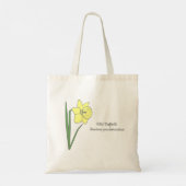 Tote Bag Daffodile botanique Pastel Flower (Dos)