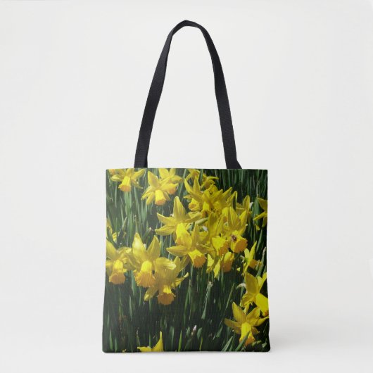 Tote Bag Daffodiles Jaunes I Fleurs De Printemps Cheveux (Devant)