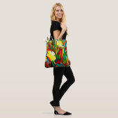 Tote Bag Daffodils. Abstract floral composition in a cubist (Sur le modèle)