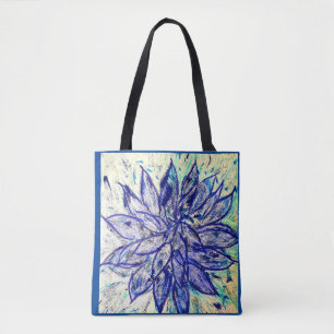 Tote Bag Dahlia Bleu Rare