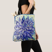 Tote Bag Dahlia Bleu Rare (De près)