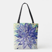 Tote Bag Dahlia Bleu Rare (Dos)