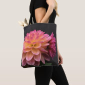 Tote Bag Dahlia rougeoyant (De près)